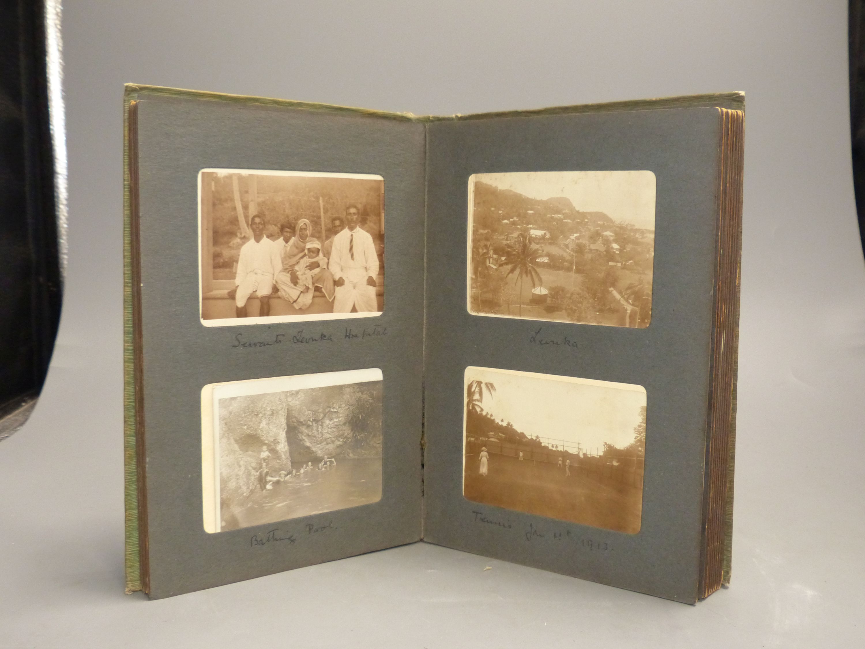 A photograph album, 70 early photographs, Indian/African